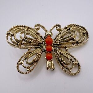 Gerry’s Butterfly Gold Tone Brooch Pin